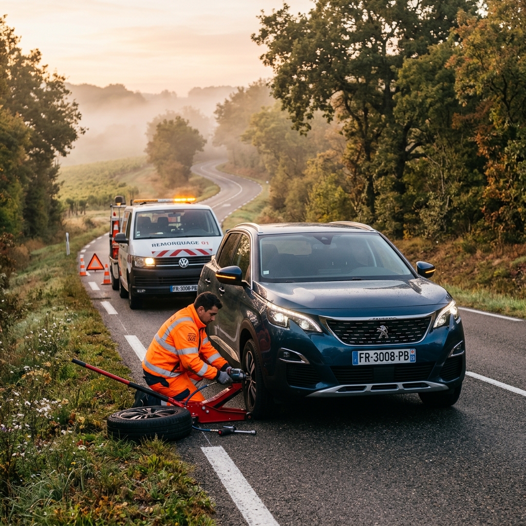 Camion de dépannage professionnel Remorquage 01 - Service d'intervention rapide 24h/24 pour OLDPEUGEOT avec AXA à Étrembières